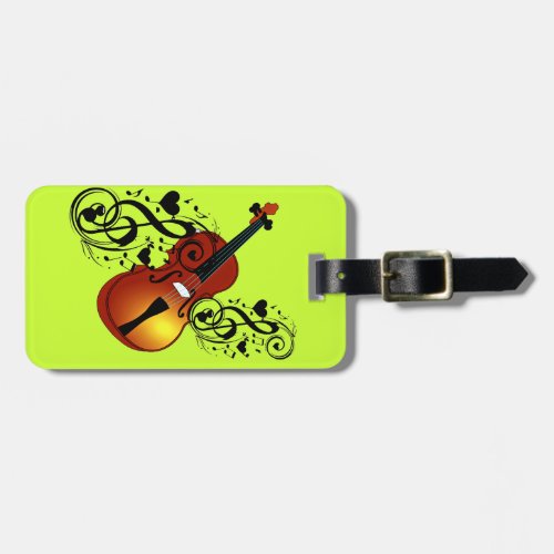 ViolinLover at Heart_ Luggage Tag