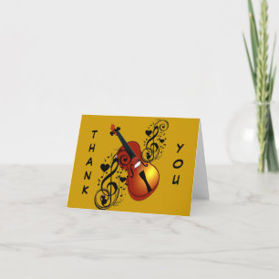 Violin,Lover at Heart_ Thank You Card