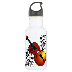 Violin,Lover at Heart_ Water Bottle