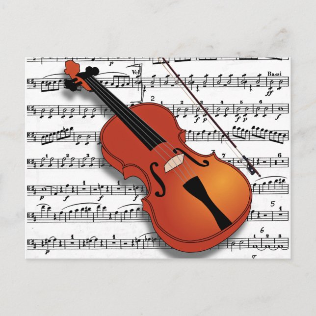 Violin Lover_ Postcard (Front)