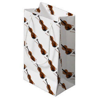 Violin Lovers, Classical Music String Instrument Small Gift Bag