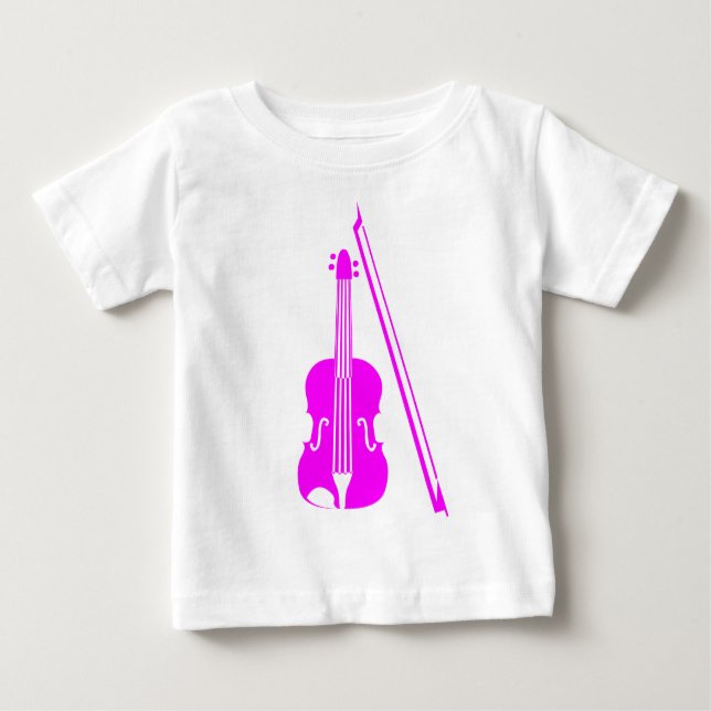 Violin - Magenta Baby T-Shirt (Front)