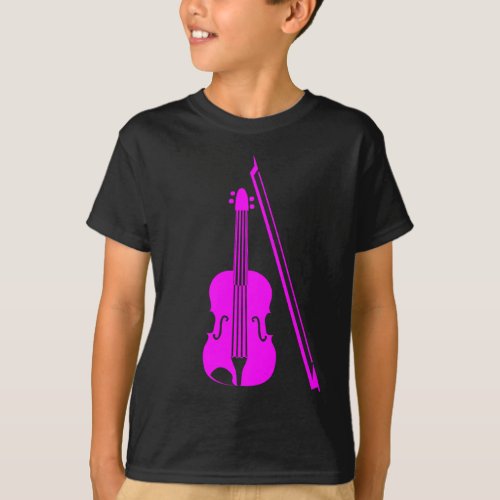 Violin _ Magenta T_Shirt