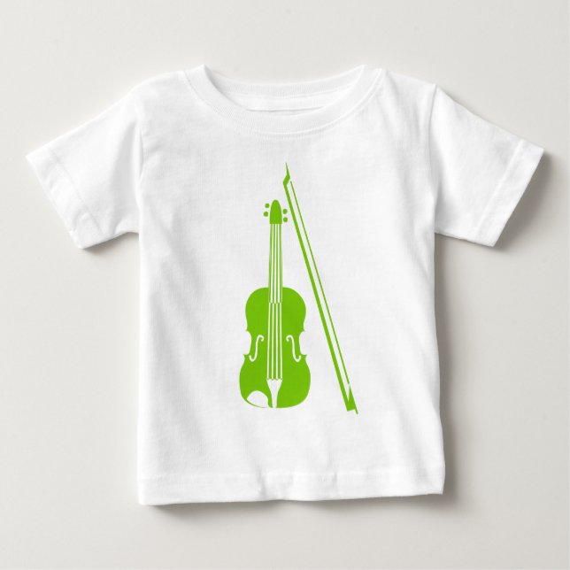Violin - Martian Green Baby T-Shirt (Front)