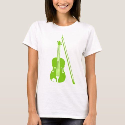 Violin _ Martian Green T_Shirt