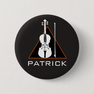 Violin minimal negative space Modern Violinist Button