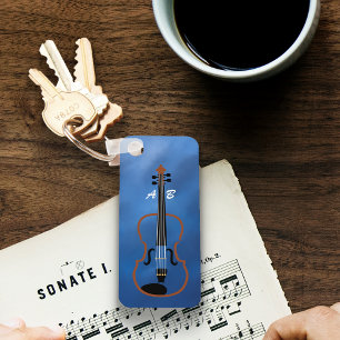 Violin Monogram Keychain