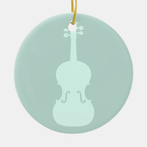 Violin Music Art CUSTOM COLOR Ceramic Ornament