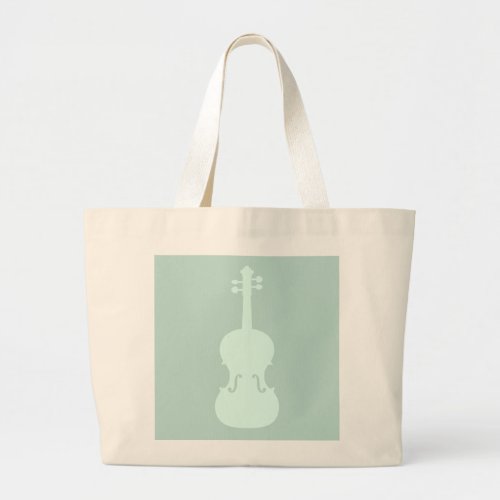 Violin Music Art CUSTOM COLOR Large Tote Bag