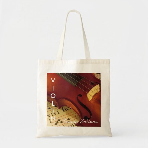 Violin Music Bag Personalized Name  Violinist