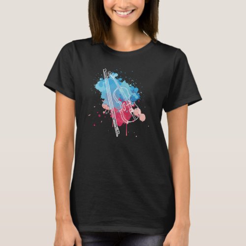 Violin Music Drawing Design for Violinists T_Shirt