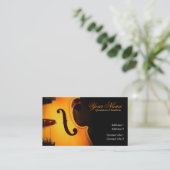 Violin Music Elegant Business card (Standing Front)