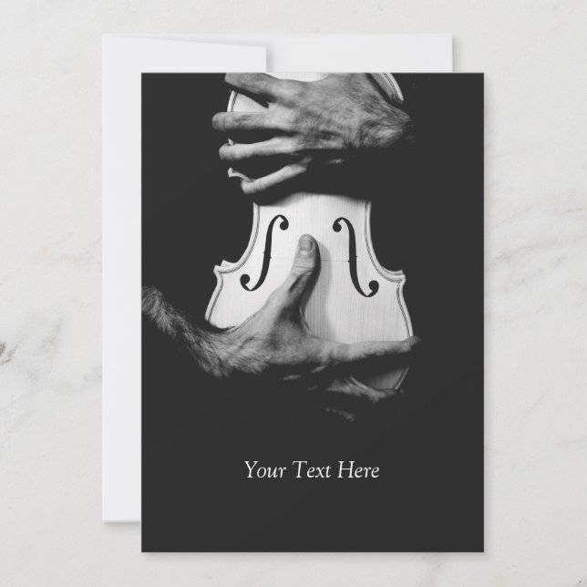 Violin music invitation (Front)