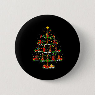 Violin Music Lover Xmas Lighting Violin Christmas Button