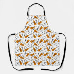 Violin Music Note Pattern Apron