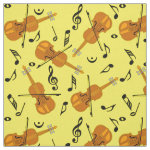 Violin Music Note Pattern Fabric 