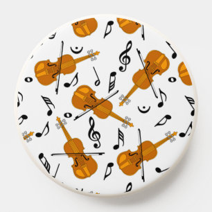 Violin Music Note Pattern PopSocket