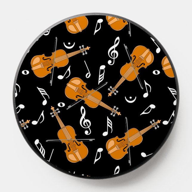 Violin Music Note Pattern PopSocket (Popsocket)