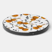 Violin Music Note Pattern Wireless Charger (Front 2)