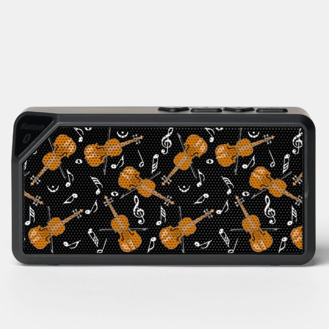 Violin Music Notes Bluetooth Speaker (Front)
