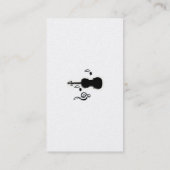 Violin Music Notes Business Card (Back)