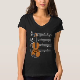 Violin Music Notes Clef for Orchestra Violinists T-Shirt