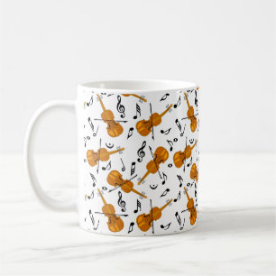 Violin Music Notes Coffee Mug