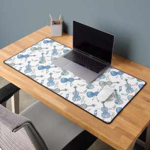Violin Music Notes Desk Mat