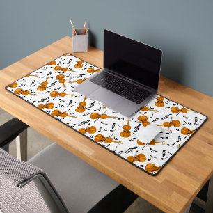 Violin Music Notes Desk Mat