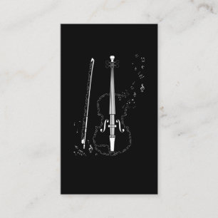 Violin Music Notes Instrument Musician Violinist Business Card