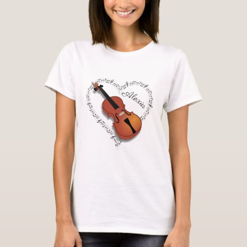 Violin Music Pocket T_Shirt