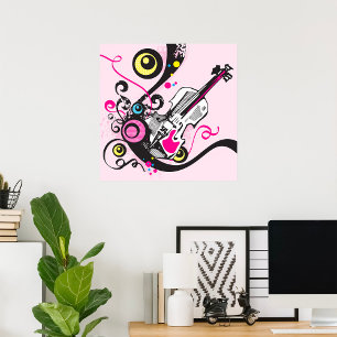 Violin Music Poster