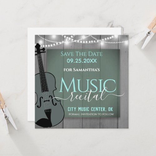 Violin Music Recital Save the Date