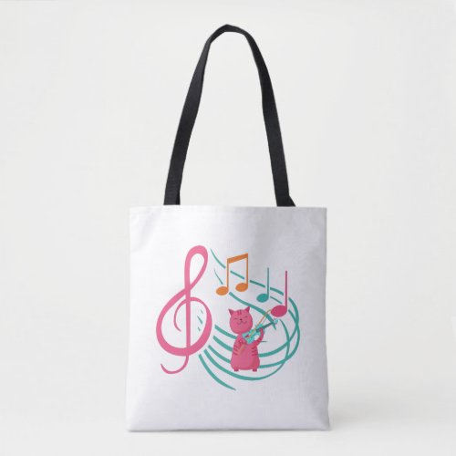 Violin Music Tote Bag