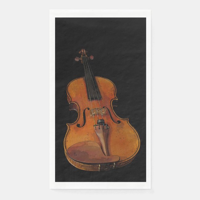 Violin Musical Paper Guest Towel