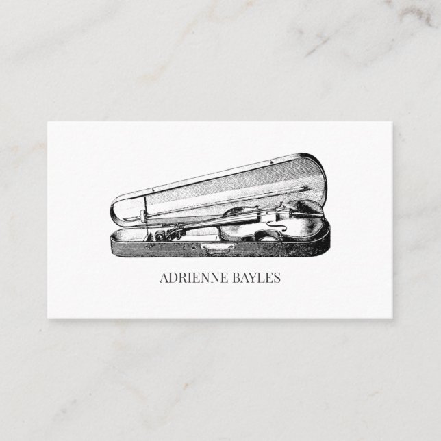 Violin Musician Business Card (Front)