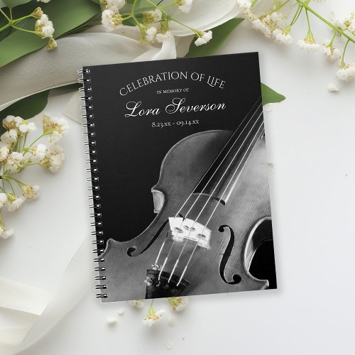 Violin Musician Celebration of Life Guest Book