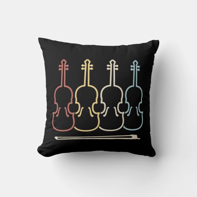 Violin Musician Music Throw Pillow (Front)