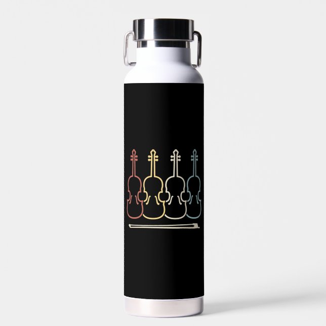 Violin Musician Music  Water Bottle (Front)