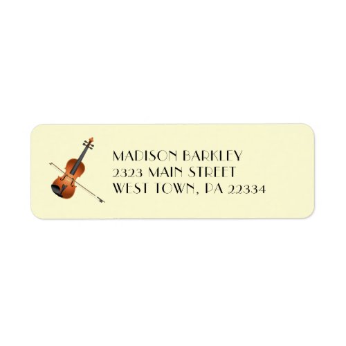 Violin Musician Teacher String Orchestra Label