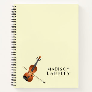 Violin Musician Teacher String Orchestra Notebook