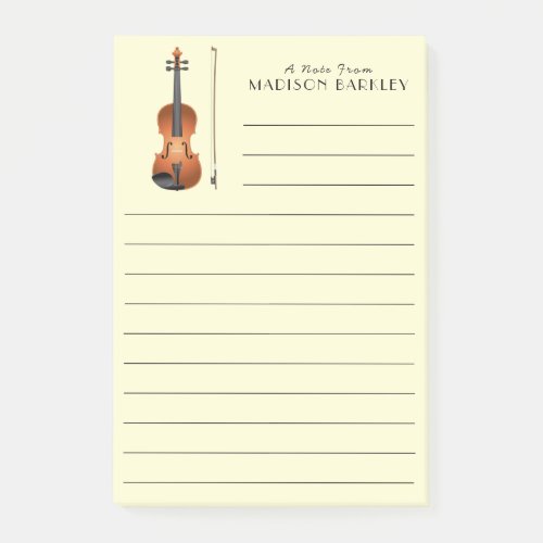 Violin Musician Teacher String Orchestra Post_it Notes