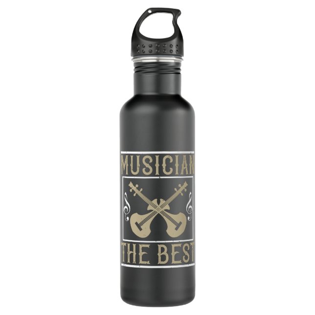 Violin - Musician The Best Stainless Steel Water Bottle (Front)