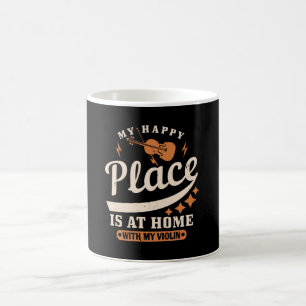 Violin - My Happy Place Is At Home Coffee Mug