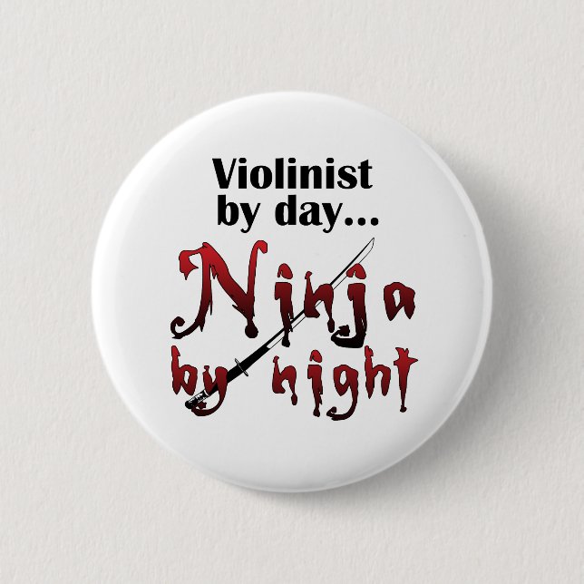 Violin Ninja Button (Front)