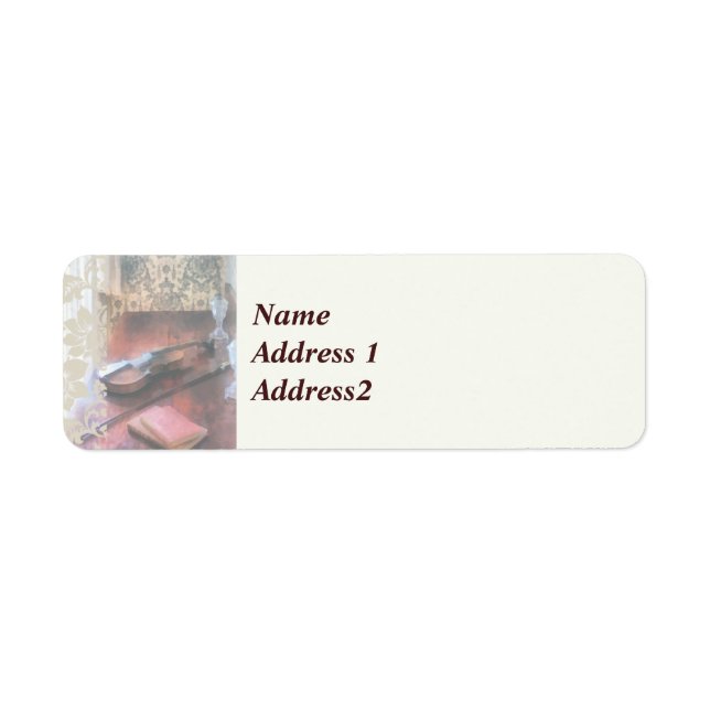 Violin on Credenza Label (Front)