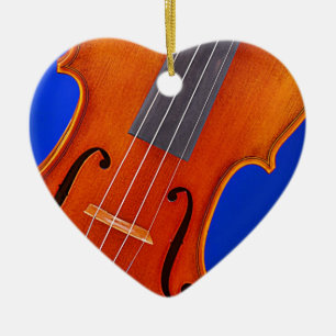 Violin or Viola Ornament Heart