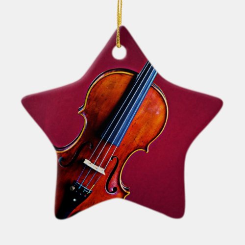 Violin or Viola Ornament Star