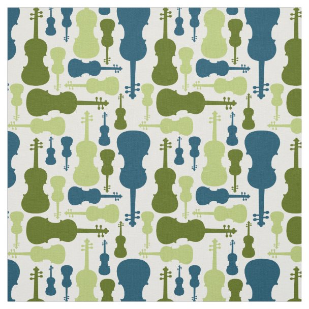 Violin (or Viola) Pattern Fabric