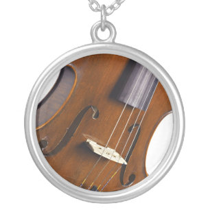 Violin or Viola Round Necklace